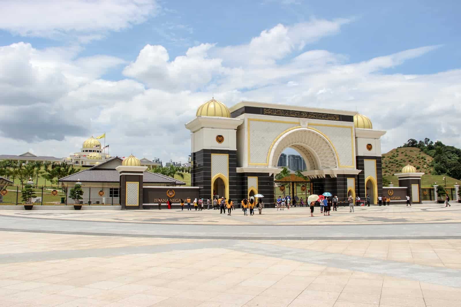 Outside the National Palace King's residence in Kuala Lumpur, Malaysia