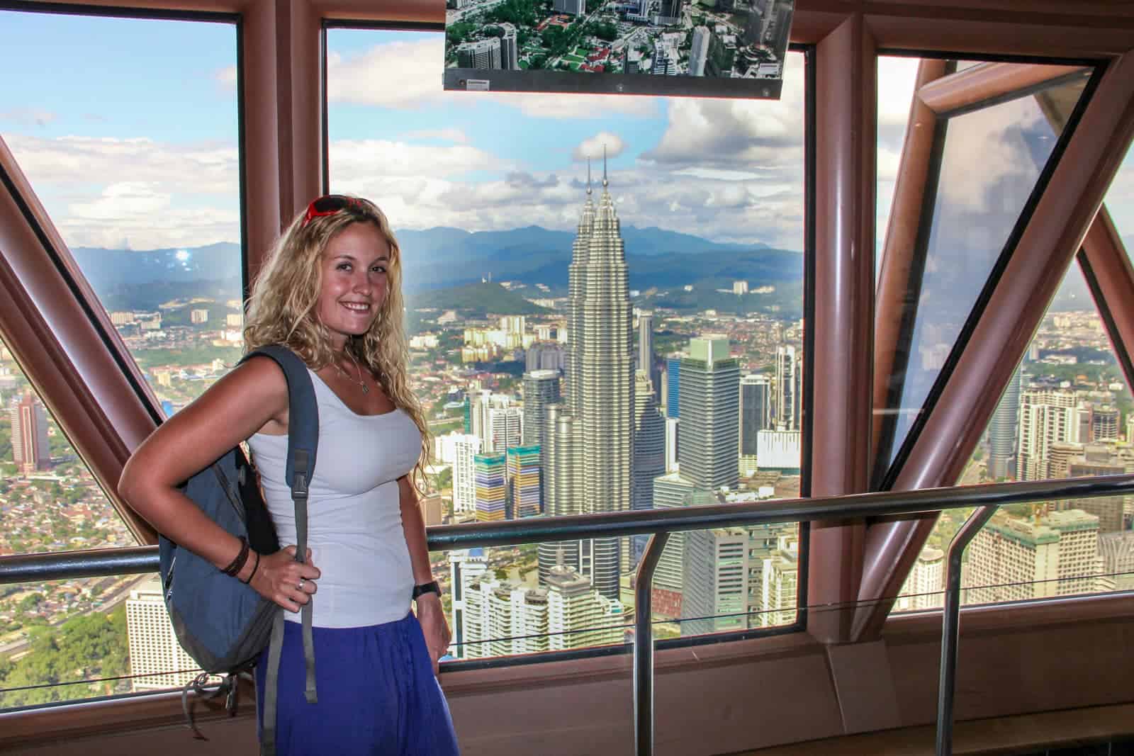 KL Tower Observation Deck view in Kuala Lumpur, Malaysia