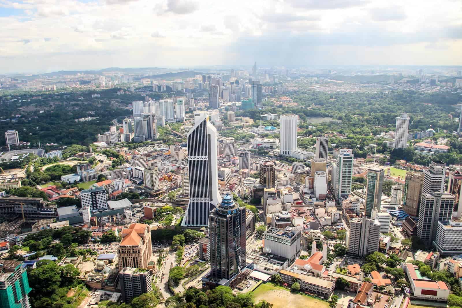 View of Kuala Lumpur city from KLTower 