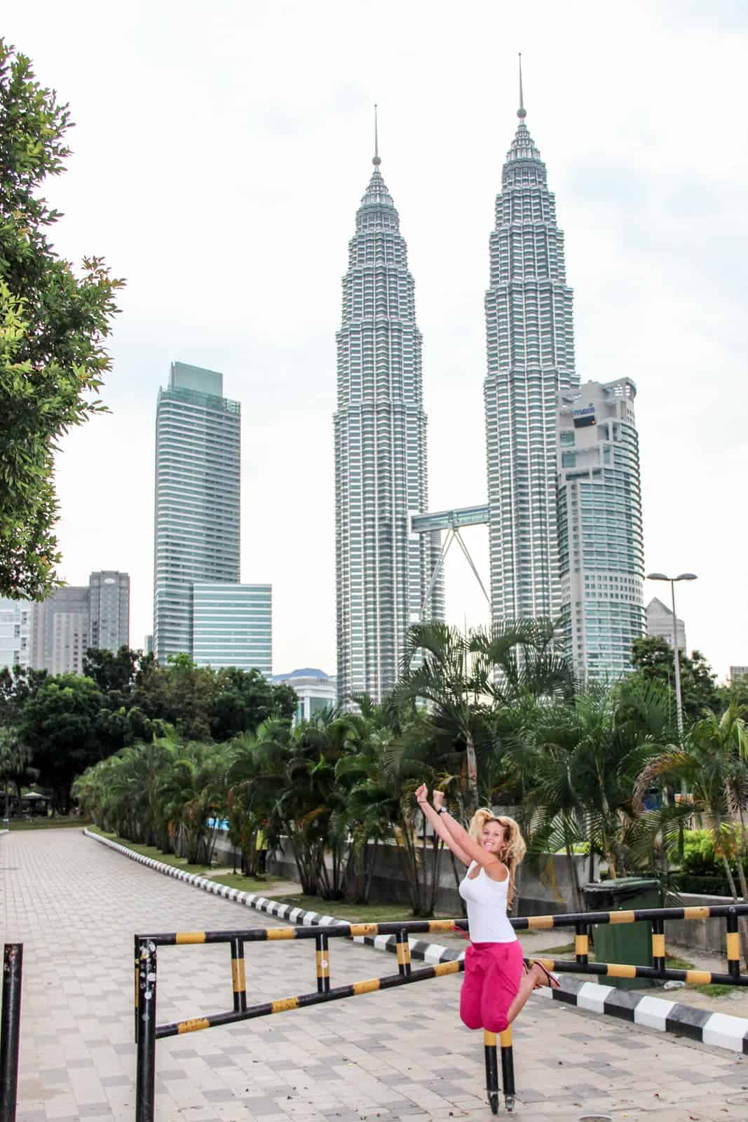 The Petronas Towers in Kuala Lumpur