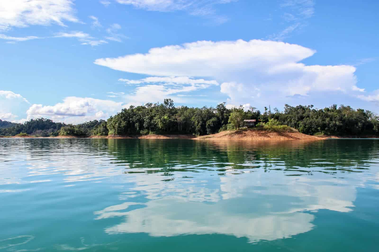 River scenery on the way to the Iban Longhouse in Borneo