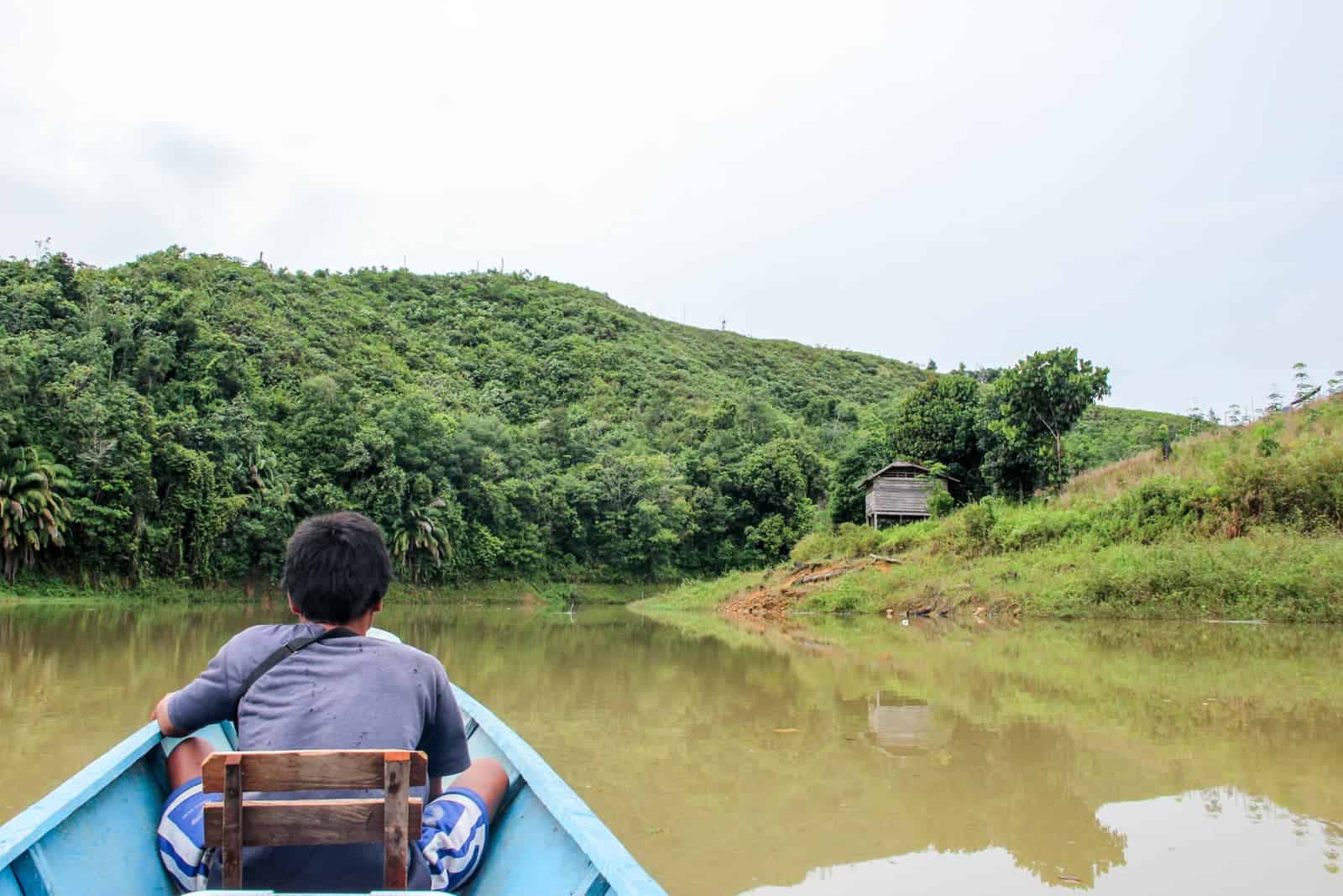 Getting to an Iban Longhouse in Borneo