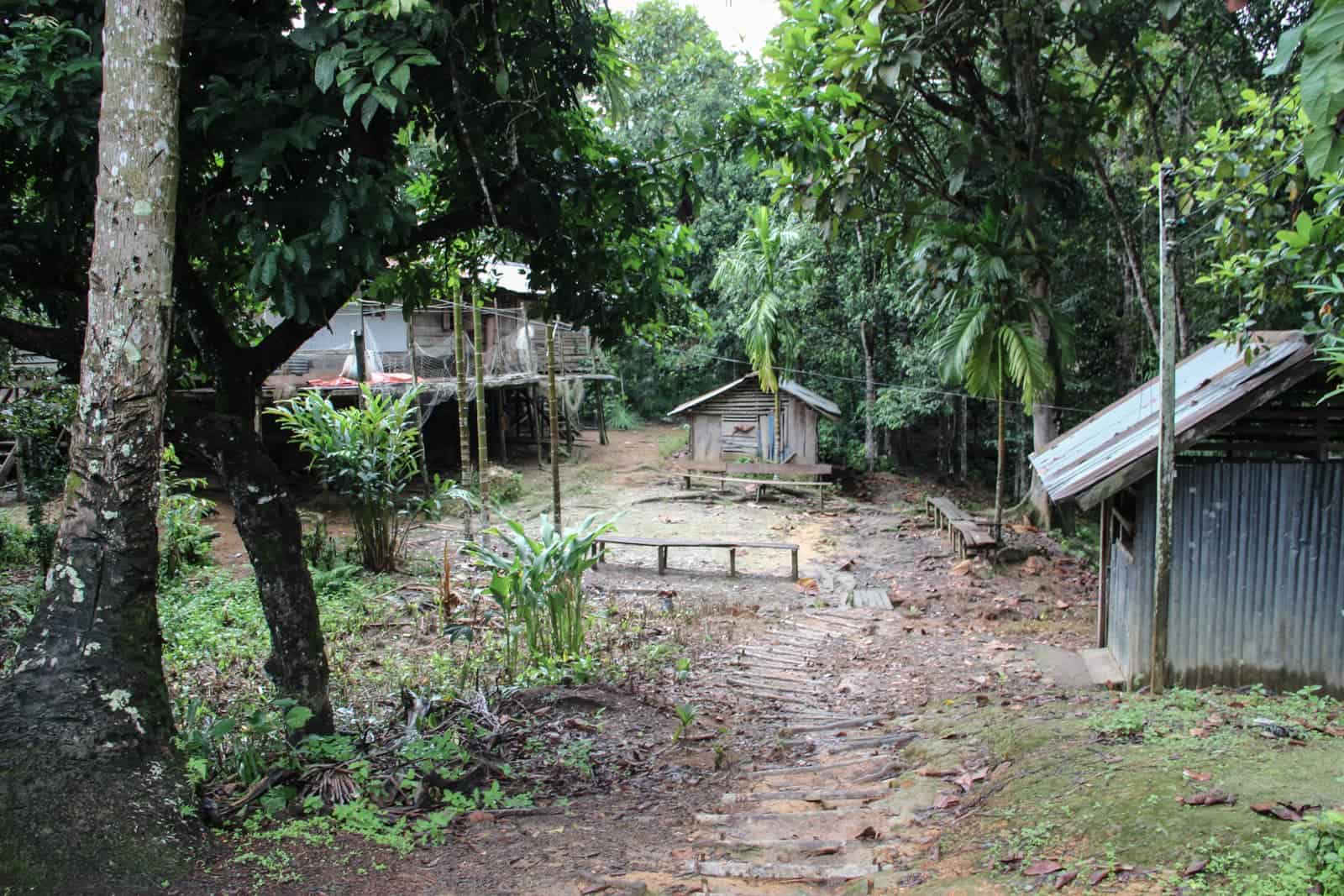 Iban Longhouse Borneo land