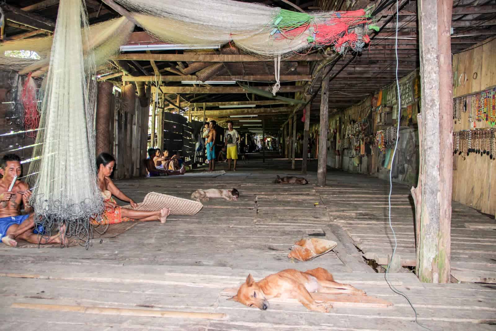 Inside an Iban Longhouse in Borneo