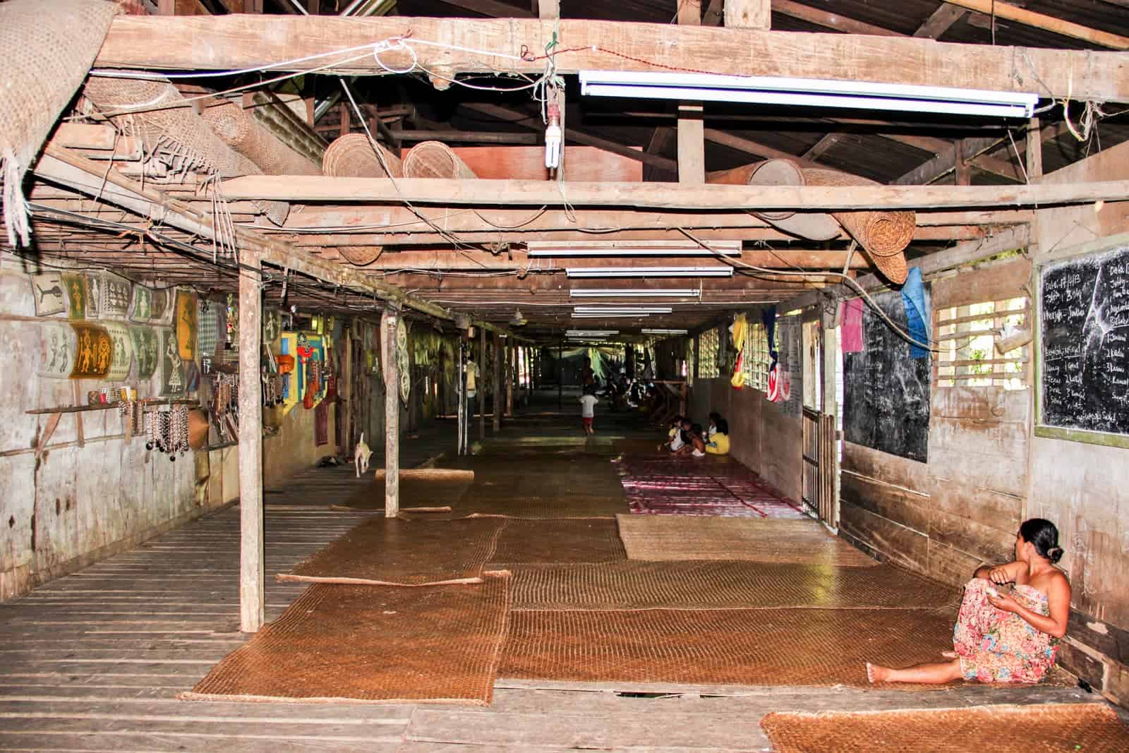 Inside an Iban Longhouse in Borneo