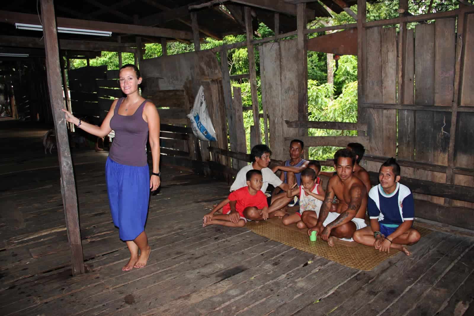 Visiting an Iban Longhouse Borneo