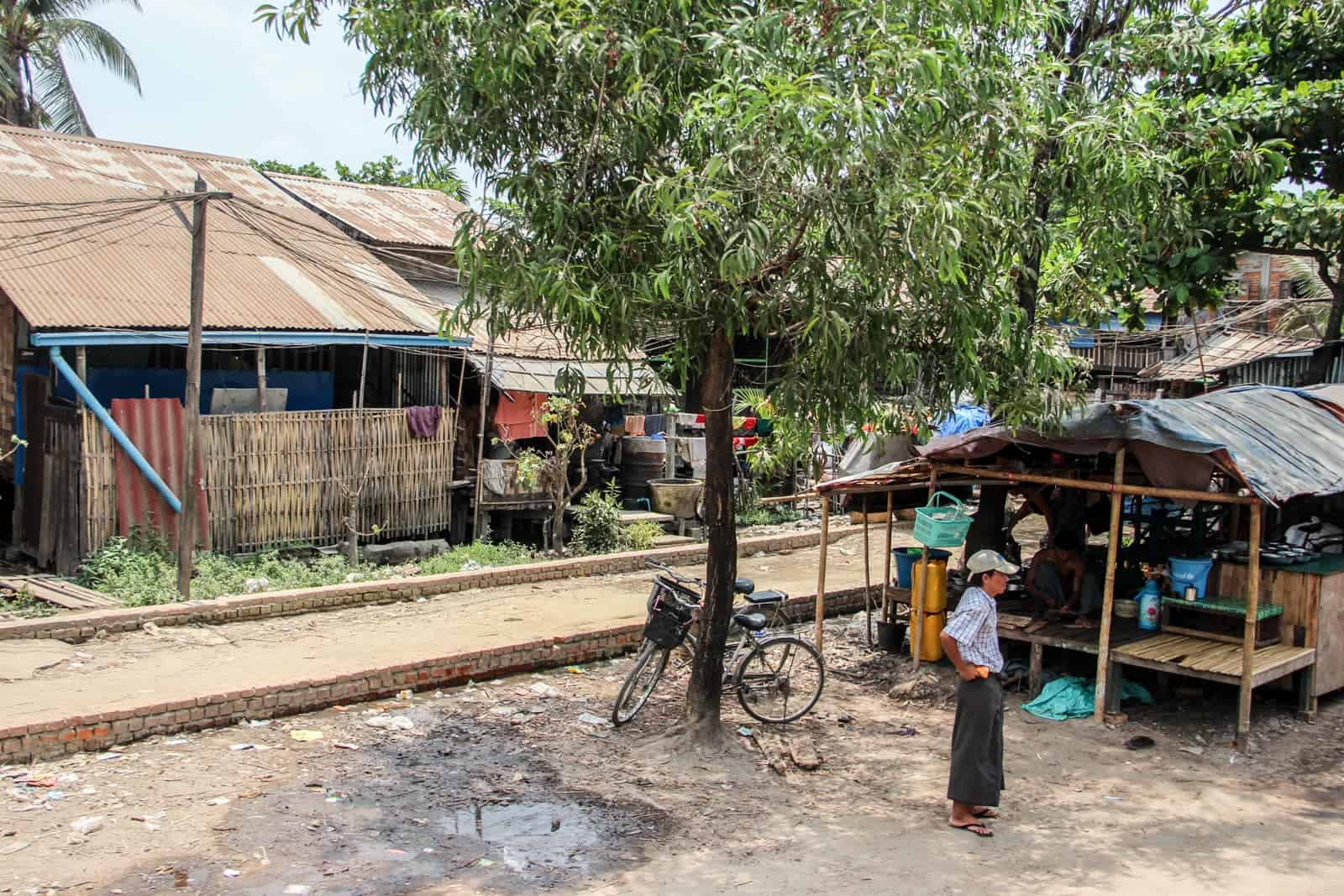 Local Life seen from the Yangon Circular Train Myanmar