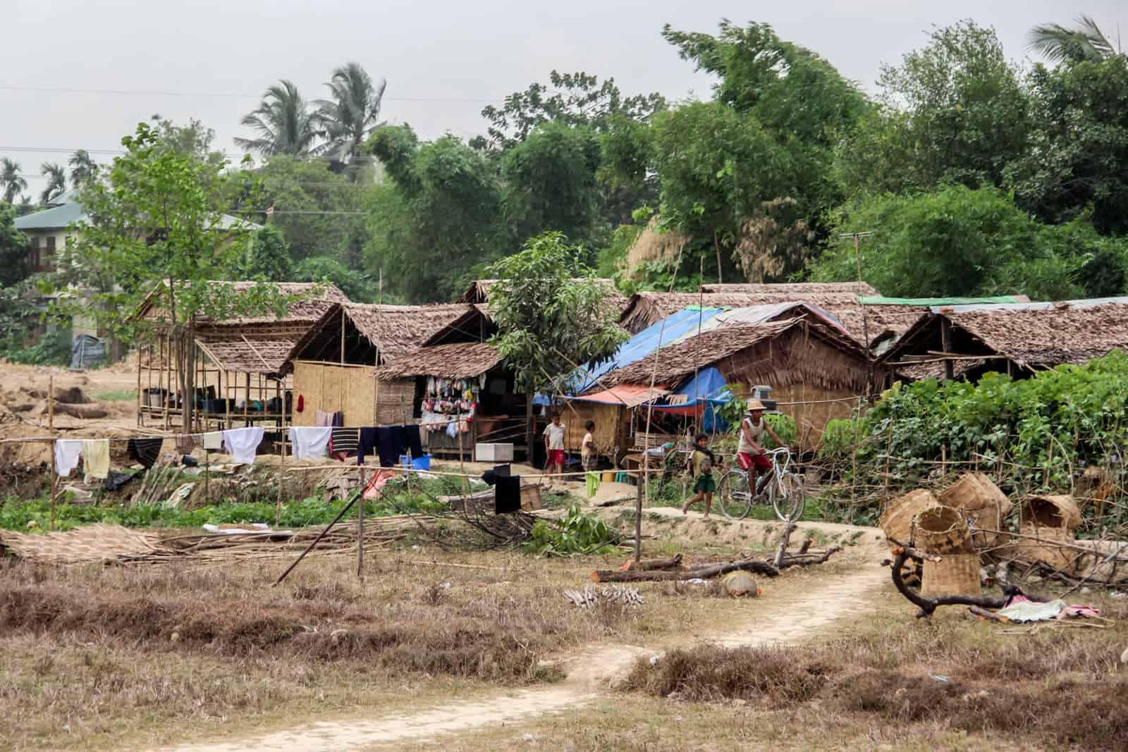 Rural Myanmar seen on Yangon Circular Train