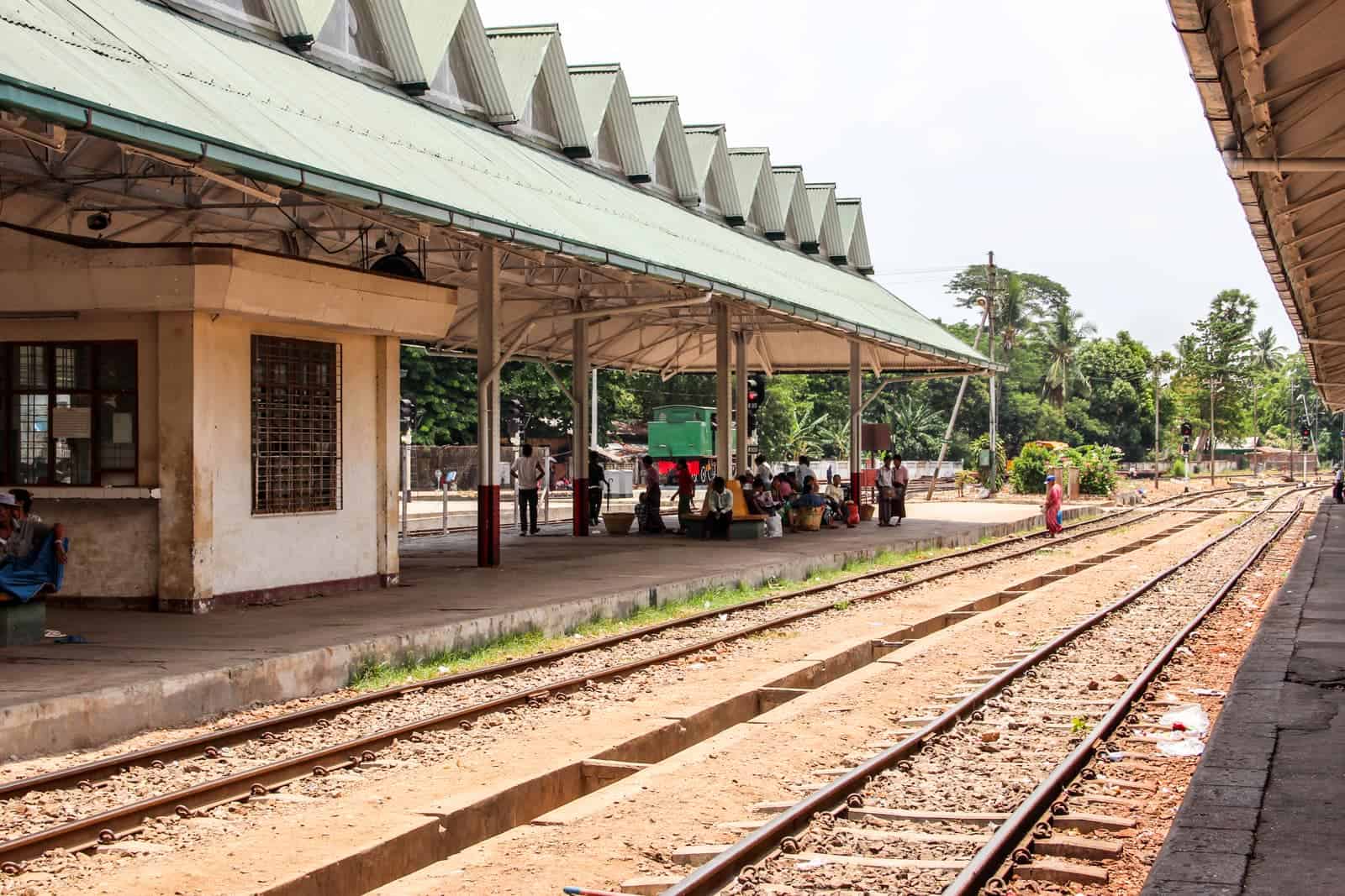 Starting Railway station for Yangon Circular Train in Myanmar