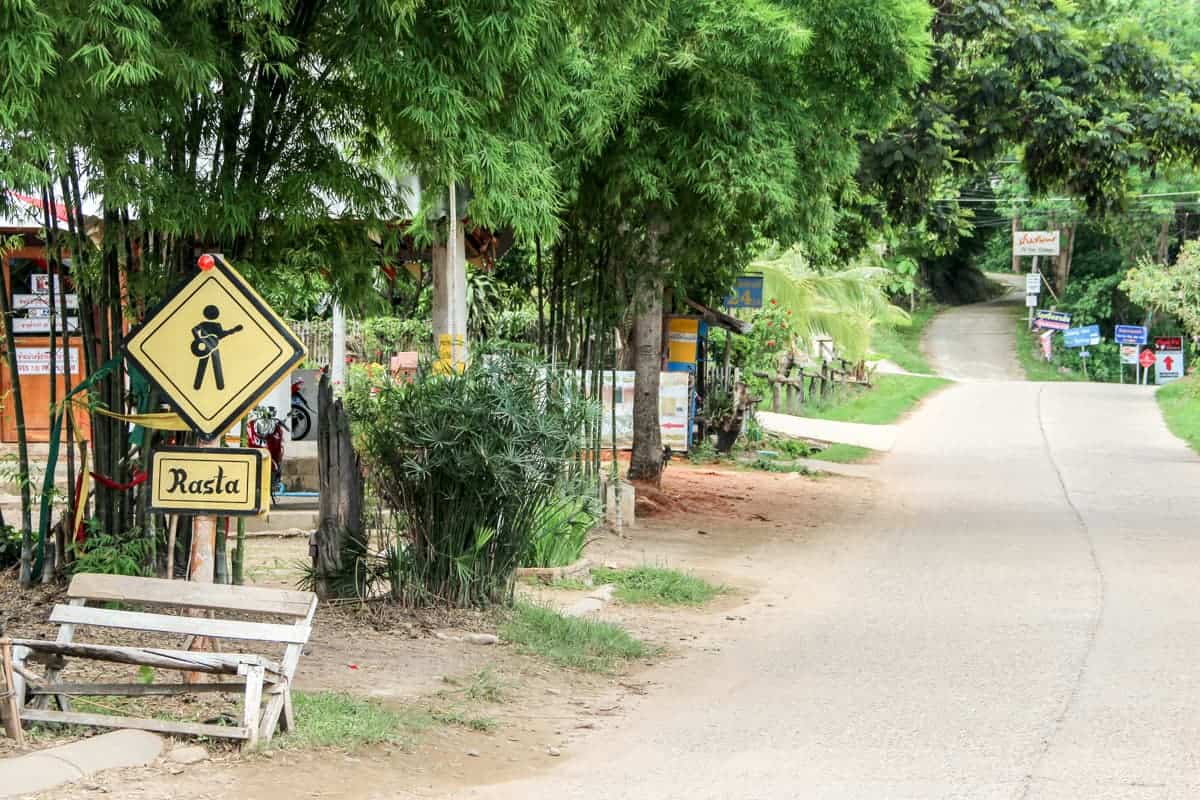 Part of the winding road from Chiang Mai to Pai in northern Thailand