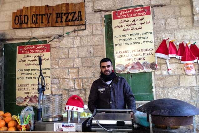 Food in Nazareth Old City, Israel