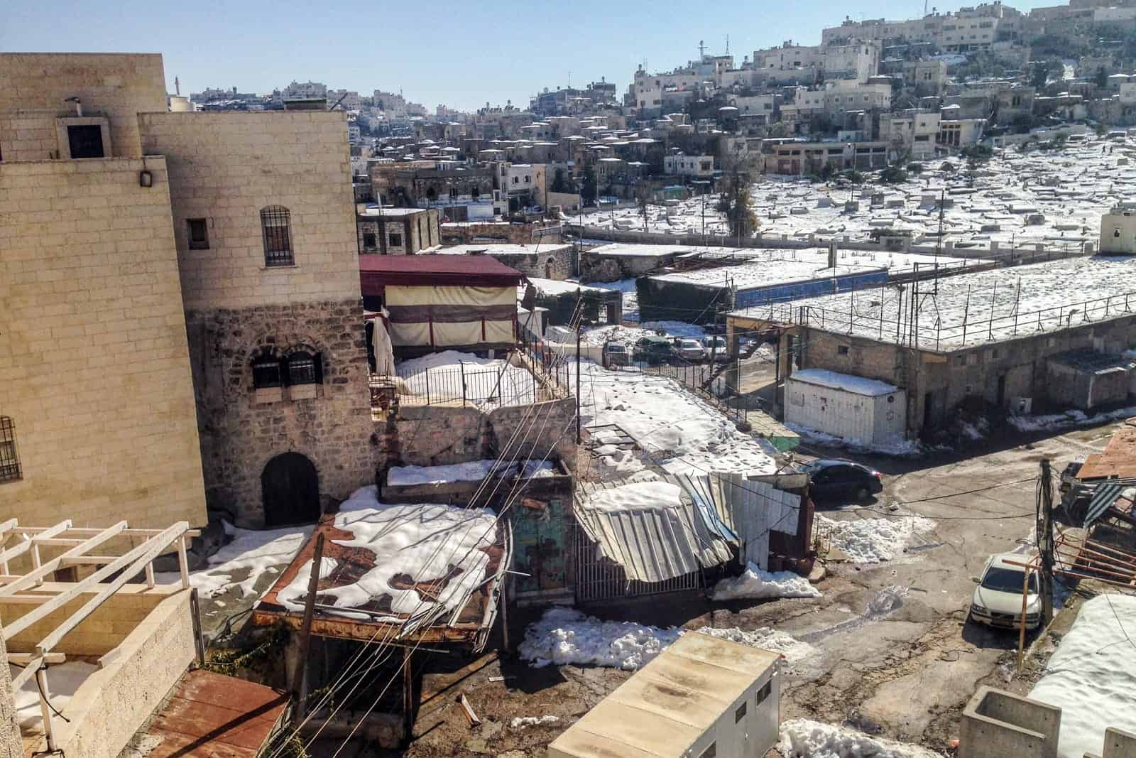 The divided city of Hebron in the West Bank