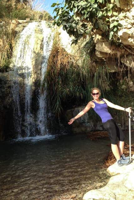 David's Waterfall, Ein Gedi, Israel desert