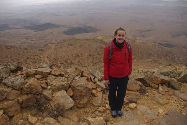 Hiking in the Ramon Crater, Mitzpe Ramon, Negev Desert, Israel