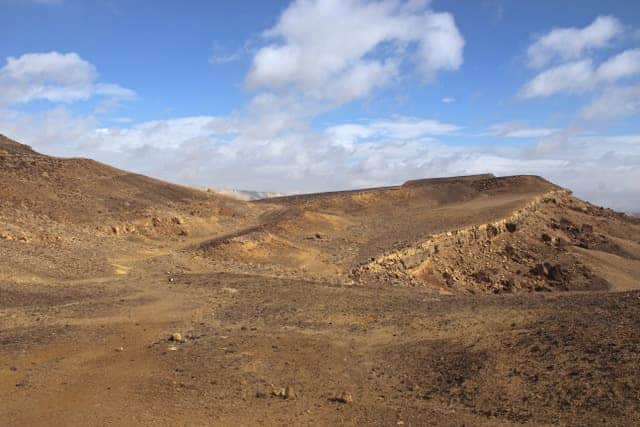 Hiking in the Ramon Crater, Mitzpe Ramon, Negev Desert, Israel