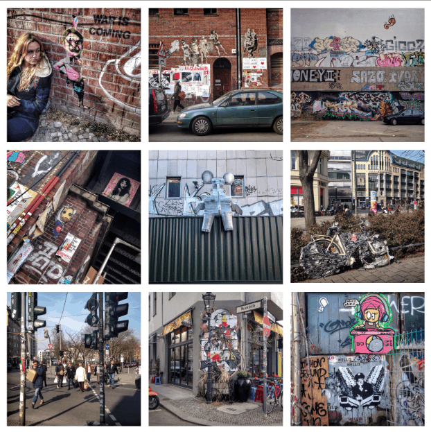 Graffiti, street art and urban stickering in Berlin
