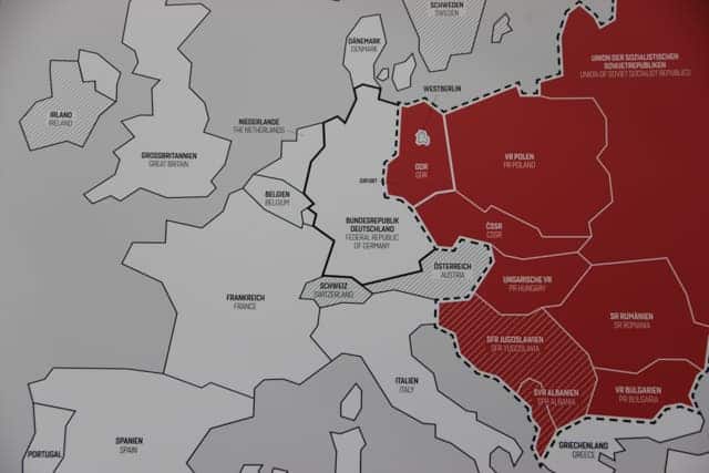 Erfurt, Germany, East Germany map