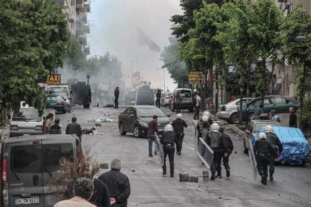 May Day Protests, Taksim Square, Istanbul, Turkey