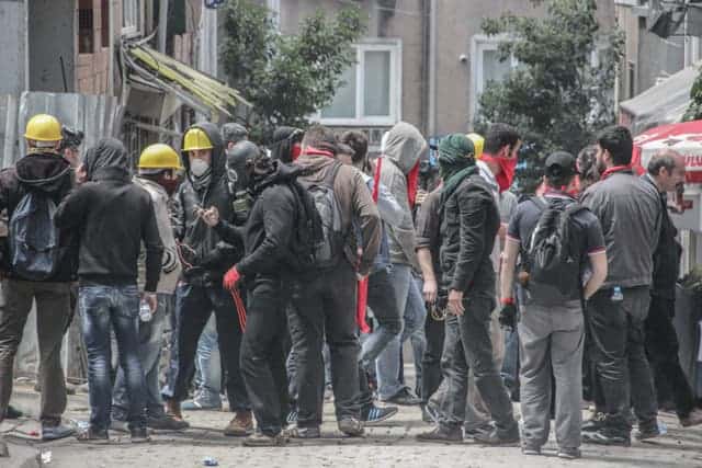 May Day Protests, Taksim Square, Istanbul, Turkey