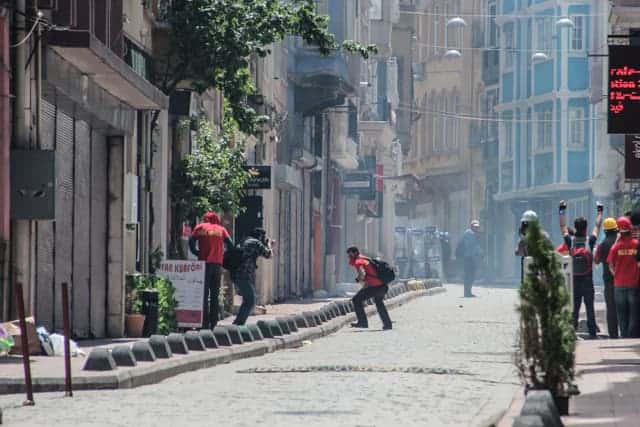 May Day Protests, Taksim Square, Istanbul, Turkey