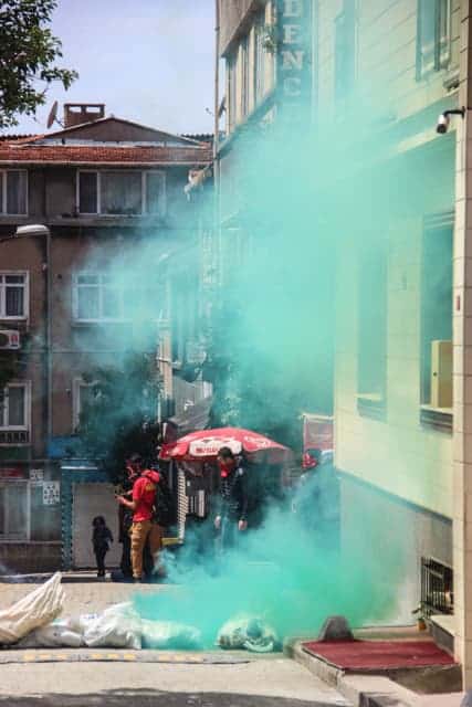 May Day Protests, Taksim Square, Istanbul, Turkey