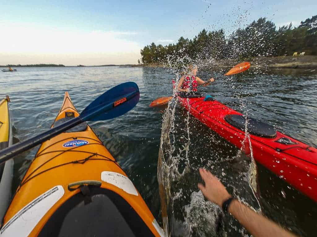 Kayaking in Finland