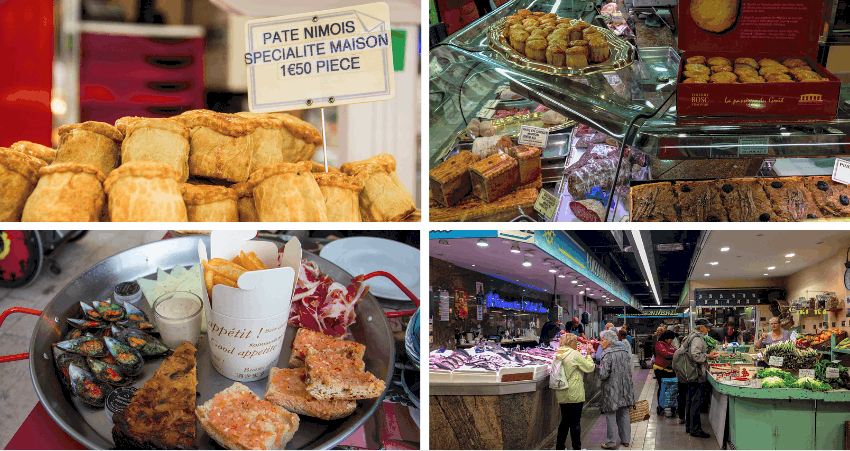 Food, Les Halles market, Nimes, south of France