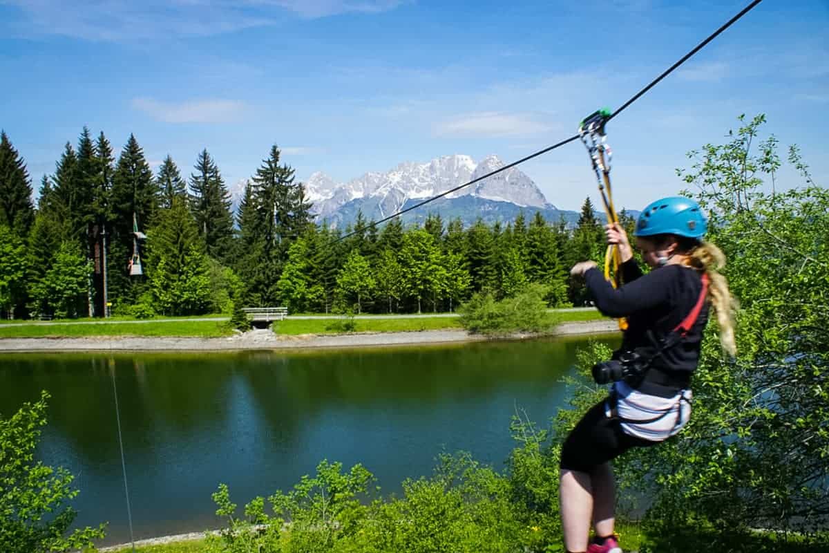 Horn Park climbing park, Tirol, Austria