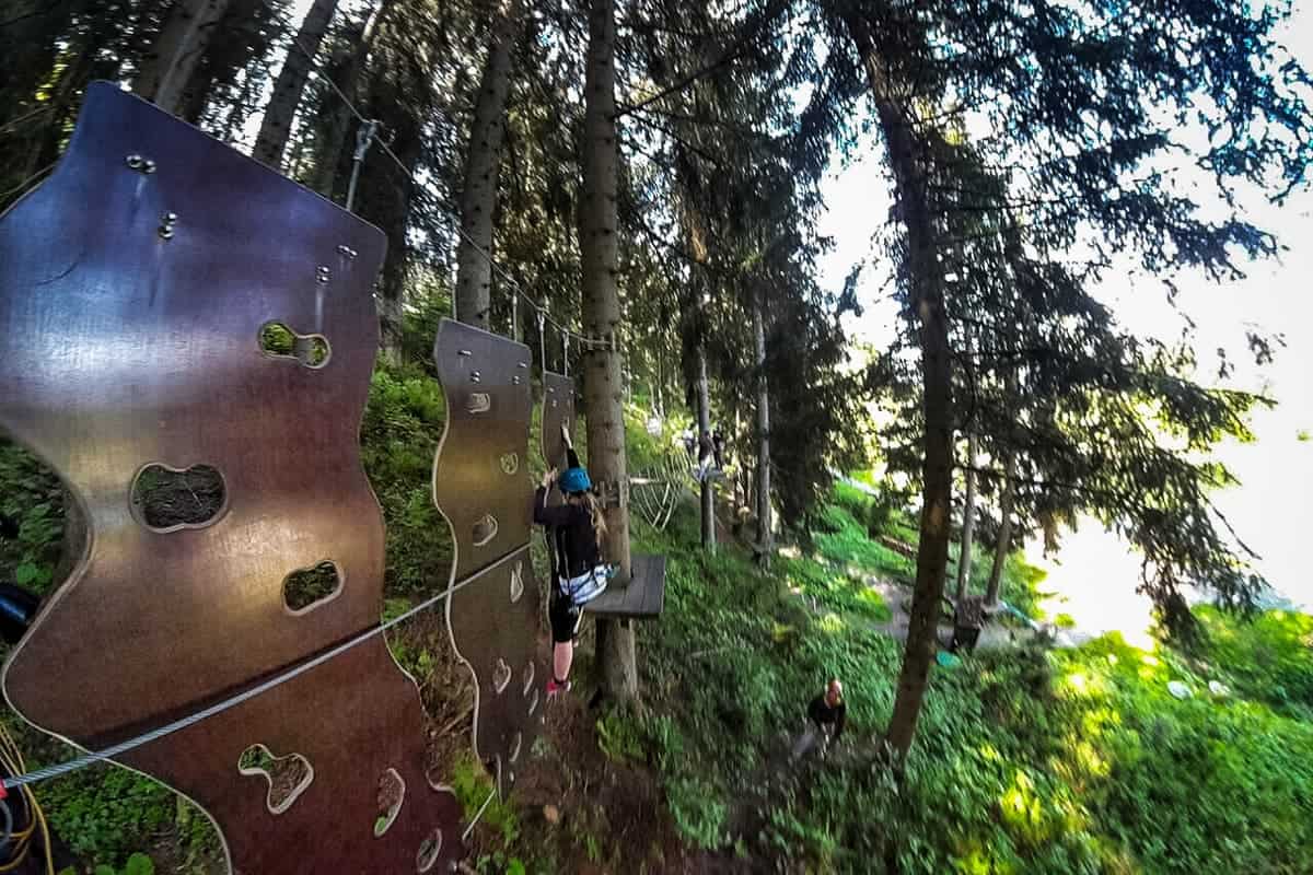 Horn Park climbing park, Tirol, Austria