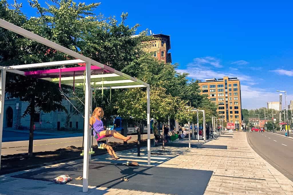 Musical swings Montreal, Quebec, Canada