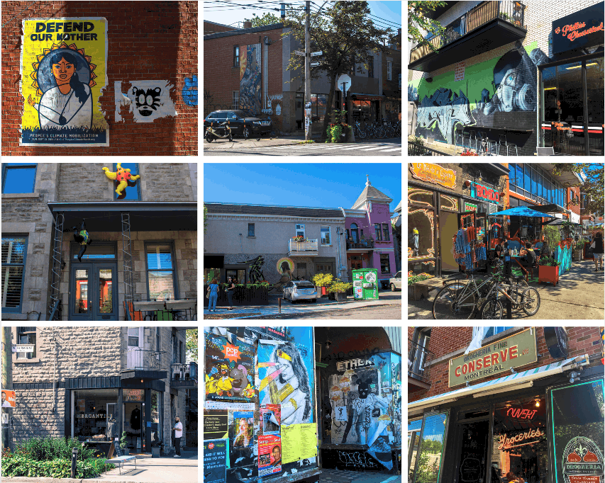 Mile End art, Montreal, Quebec, Canada