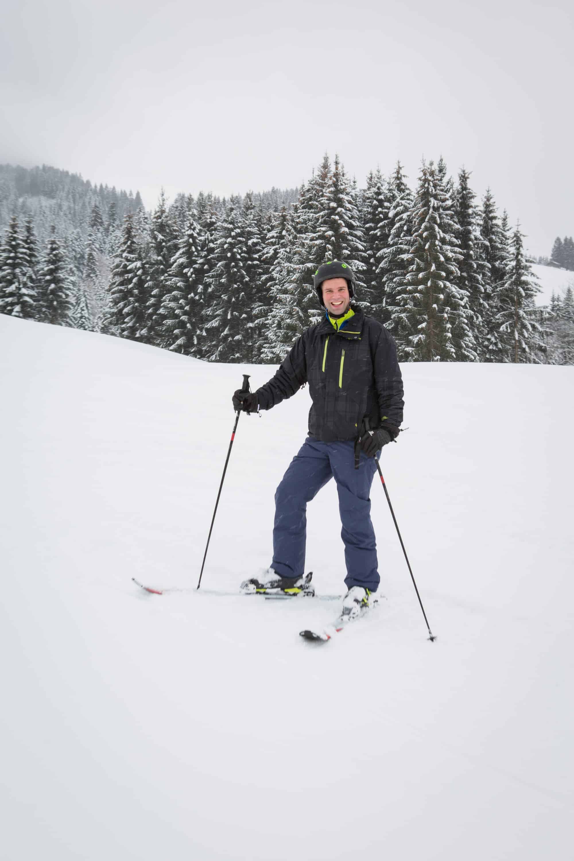 Learning to Ski in St. johann, Tirol, Austria