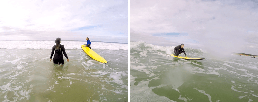 Learning how to surf in Torquay Beach, Australia Road Trip 