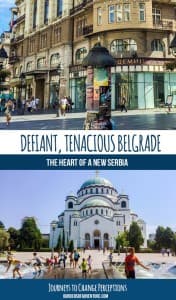 Travel in Belgrade, Serbia. Pin.