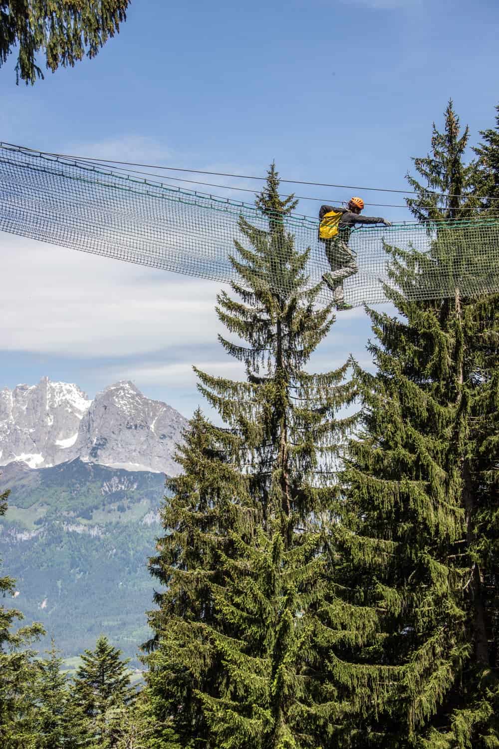 Climbing and mountains in Tirol, Austria in spring summer