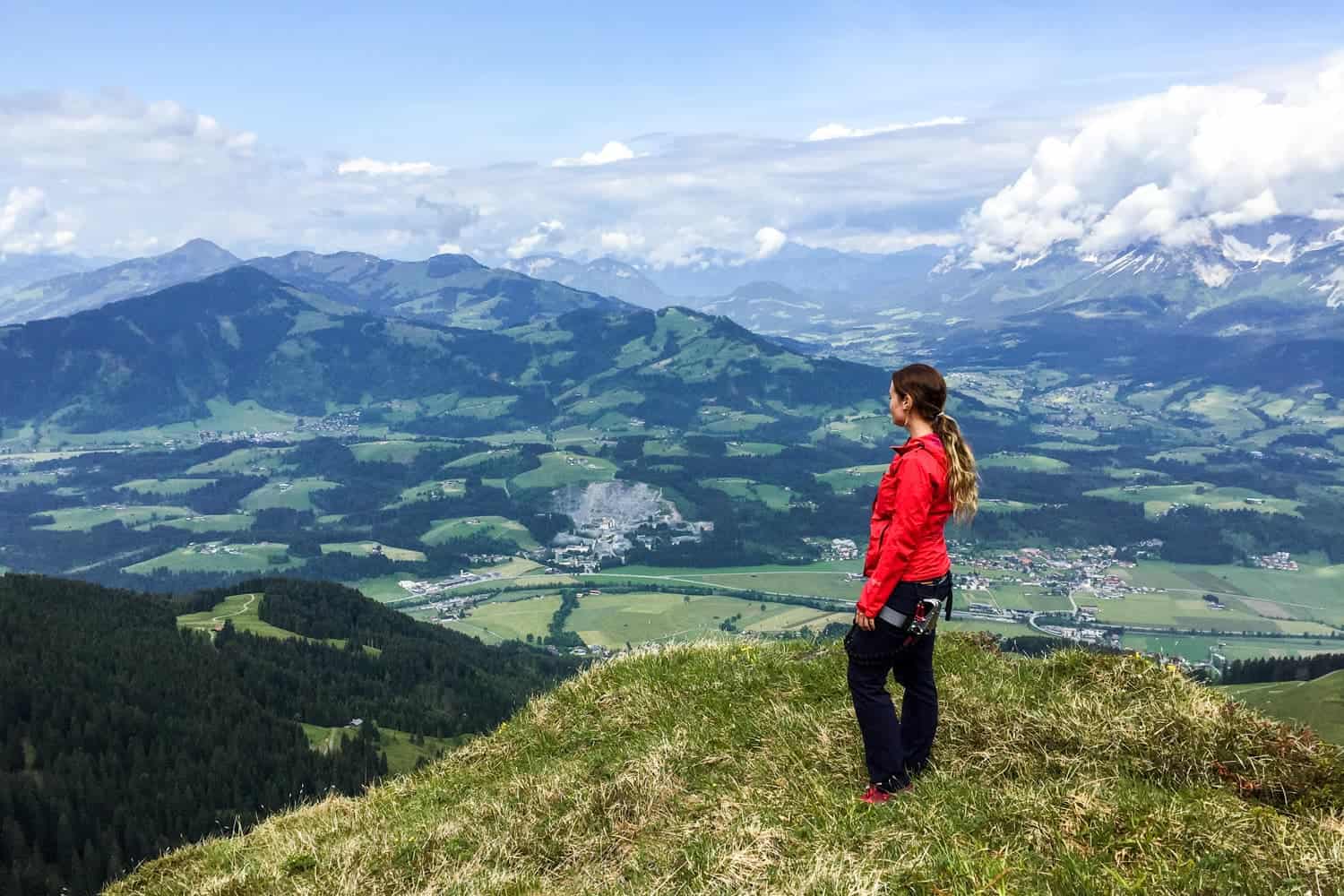 Climbing in St.Johann, Tirol, Austria