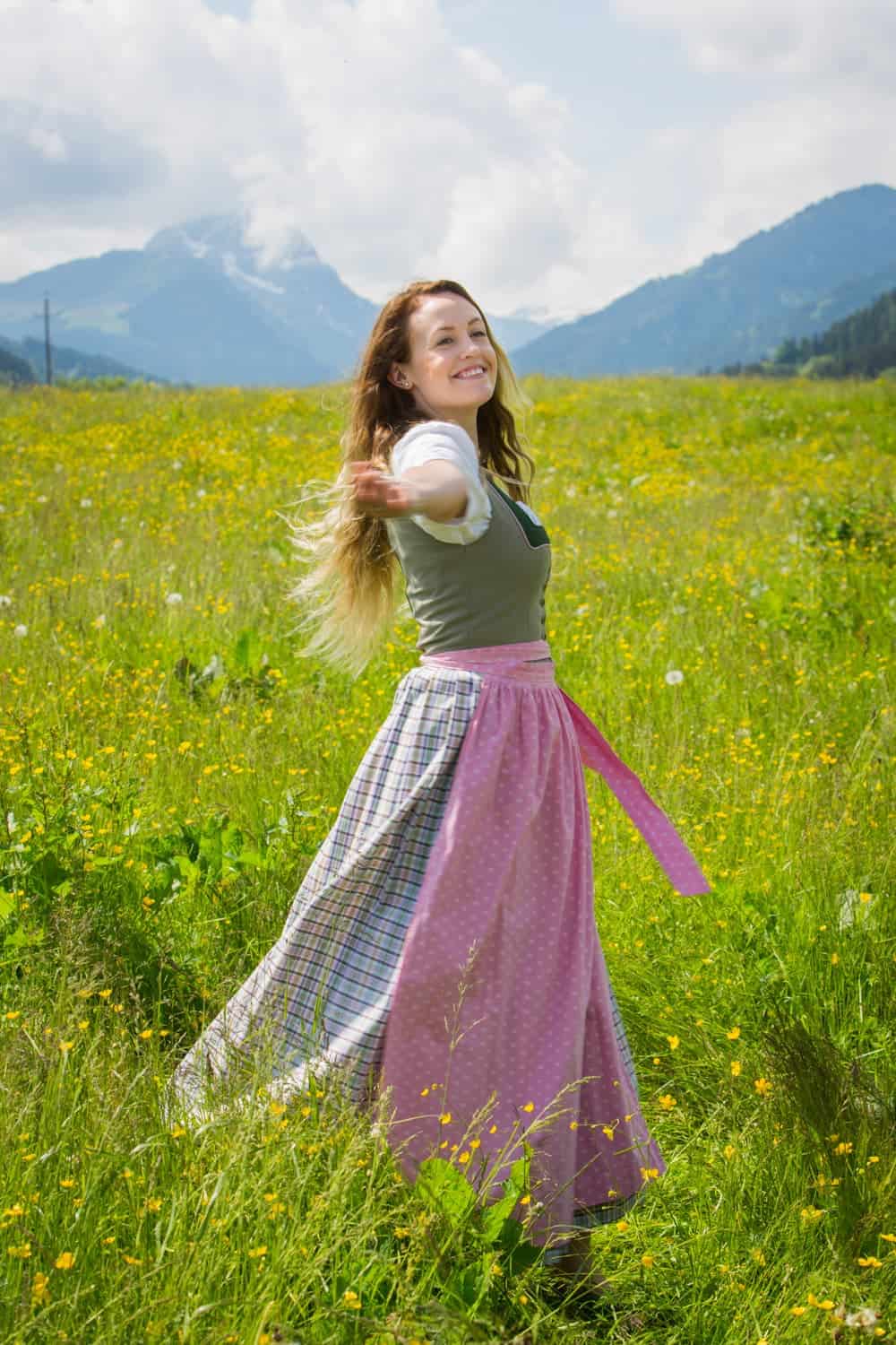 Becki Enright reenacting Sound of Music. Photo: Christian Lendl