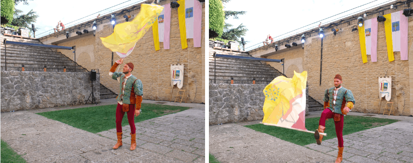 Medieval Festival in San Marino, Medieval Days flag waver