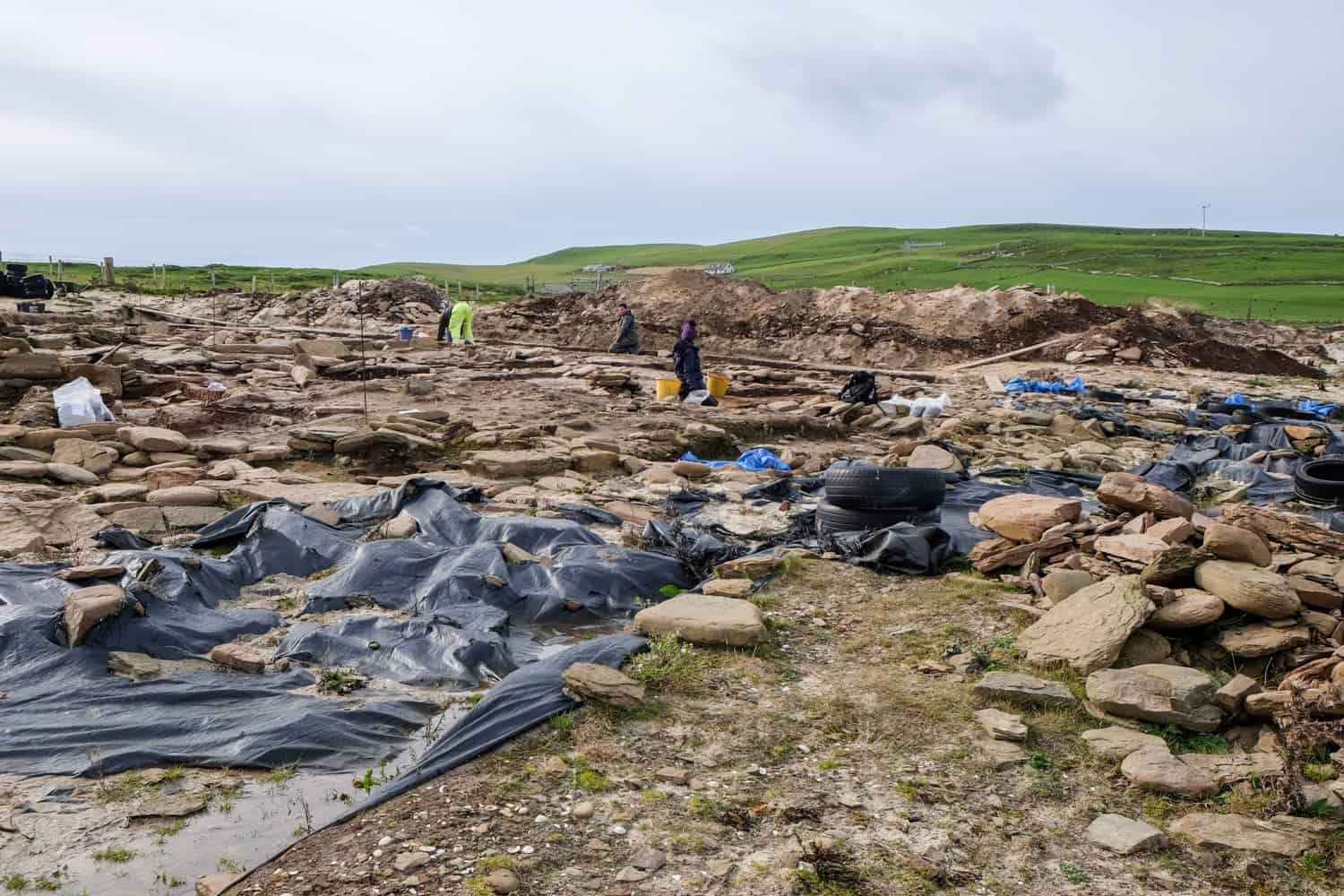 Links of Noltland archelogical site, Westray, Orkney, Scotland