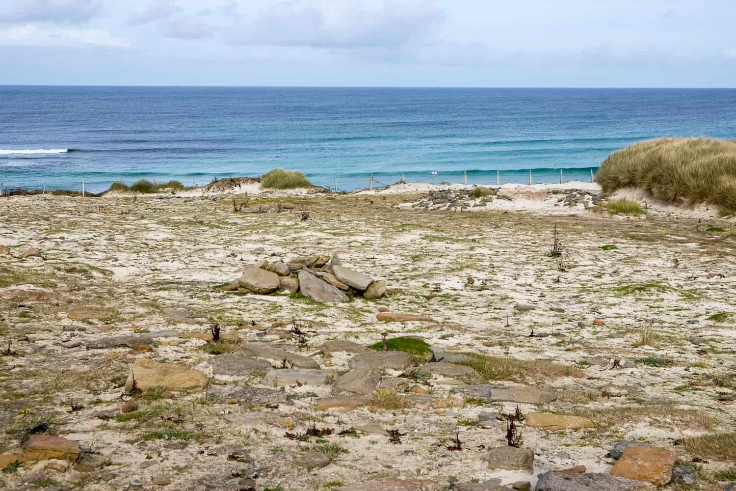 Links of Noltland archelogical site, Westray, Orkney, Scotland