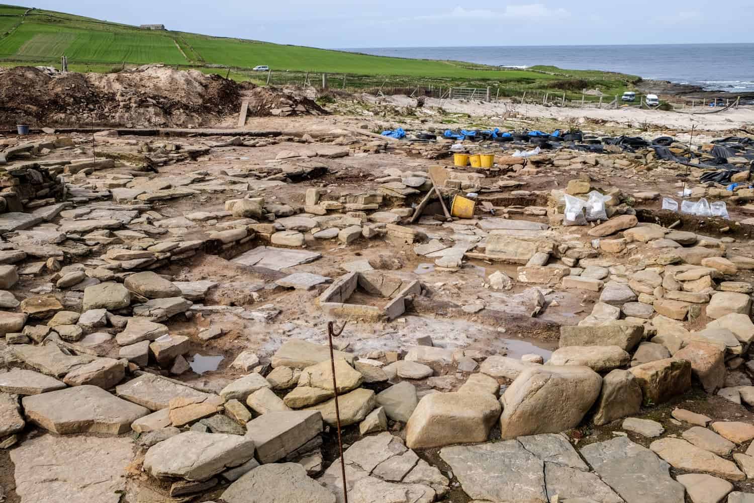 Links of Noltland archelogical site, Westray, Orkney, Scotland