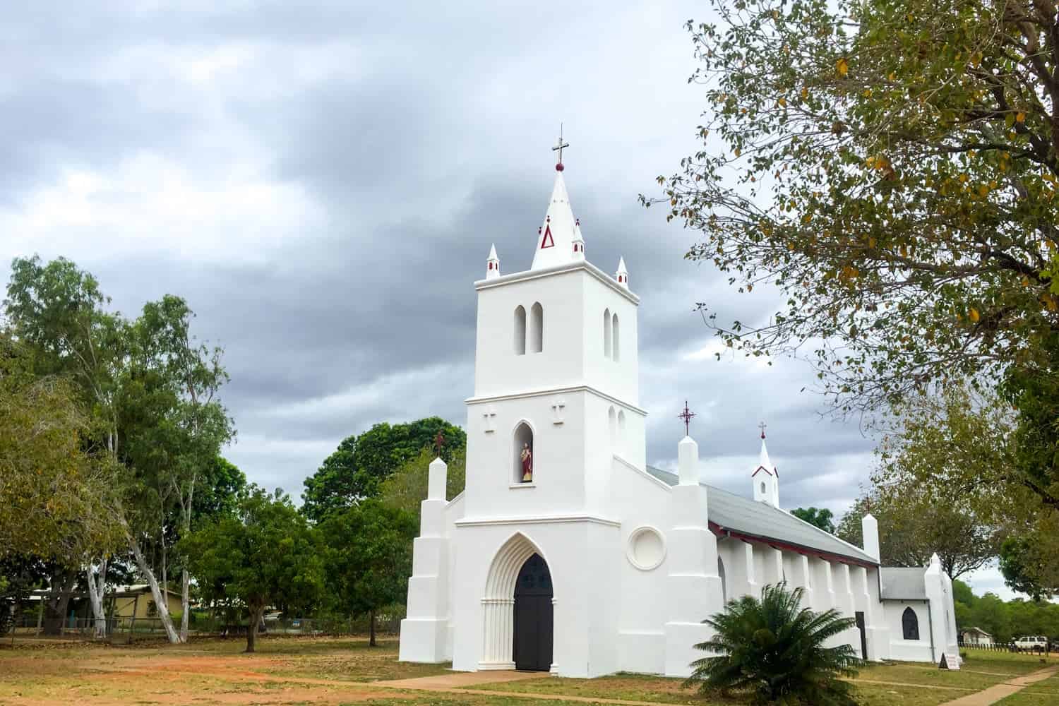 Sacred heart Church in Beagle Bay, Aboriginal Communities in Kimberly Outback of Western Australia