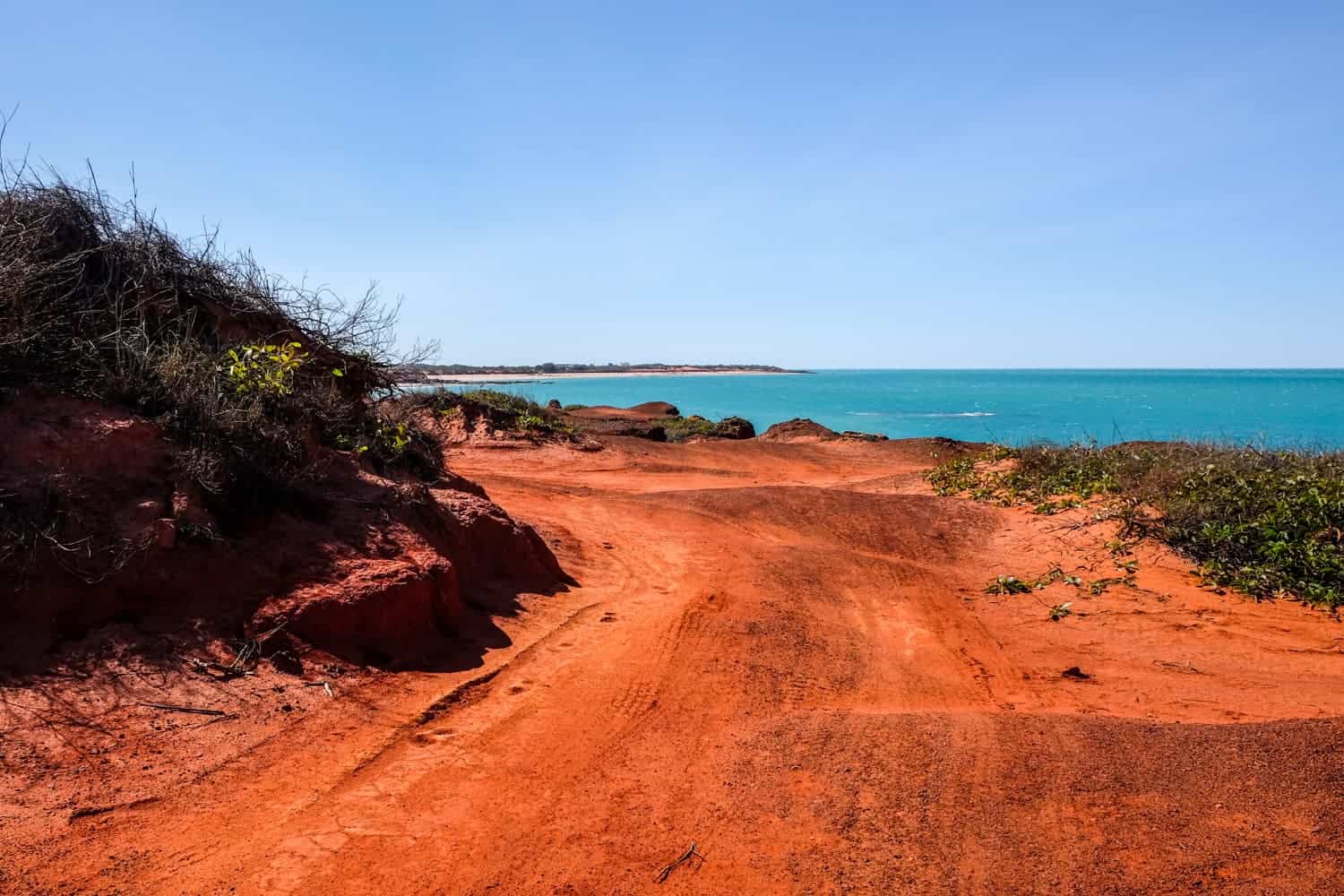 Trekking in Gantheaume Point in Minyirr Park in Broome, Western Australia