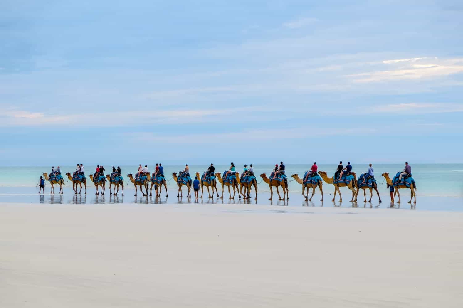 Camel ride on Cable Beach in Broome, Western Australia