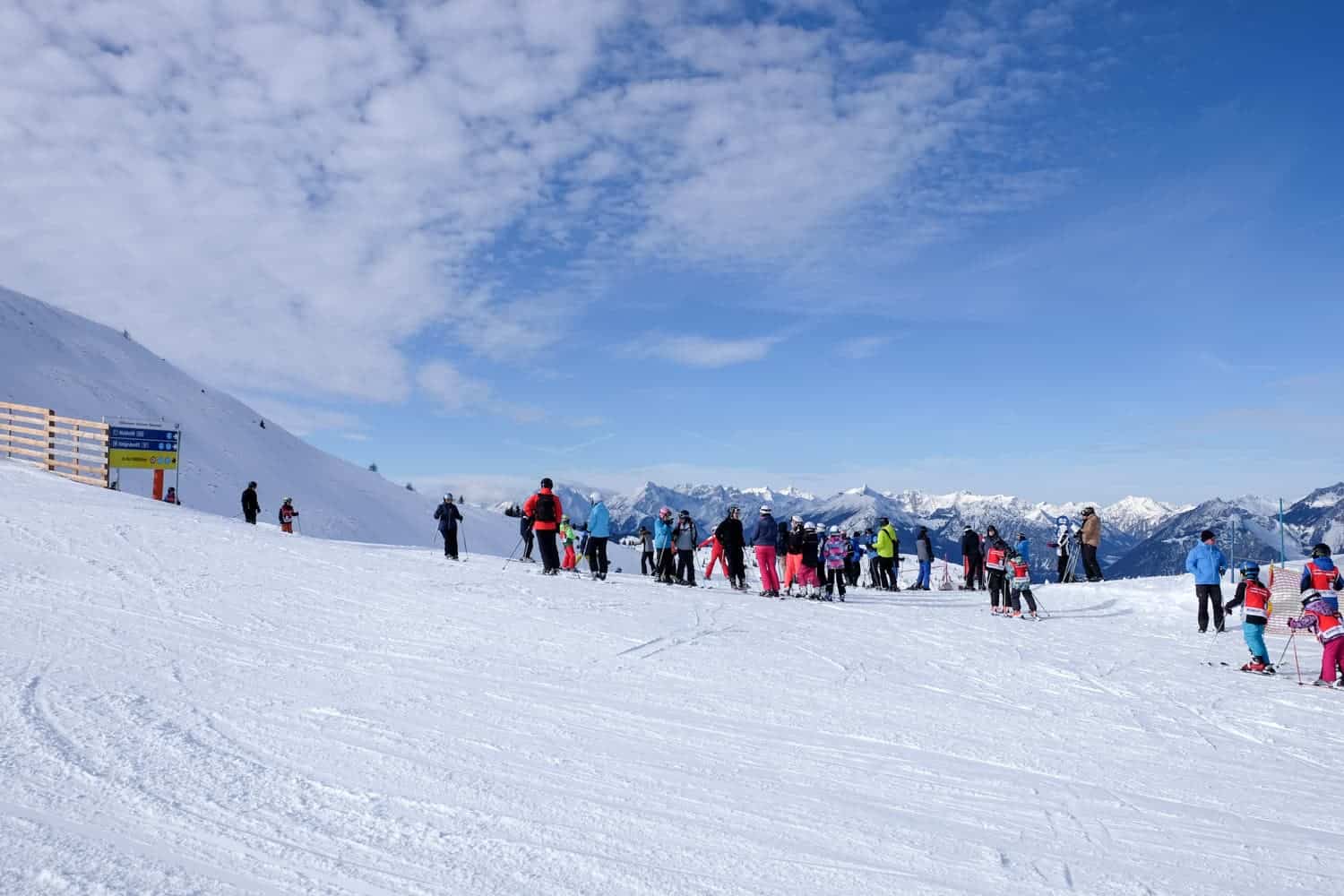Skiing in Alpbachtal, Austria at Ski Jewel