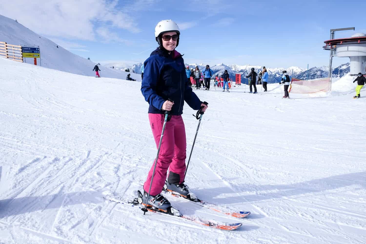 Learning to ski in Alpbachtal, Austria at Ski Jewel