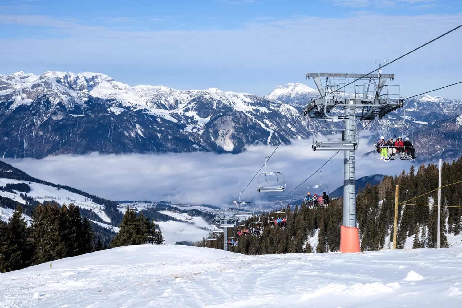 Skiing in Alpbachtal Wildschönau, Austria at Ski Jewel