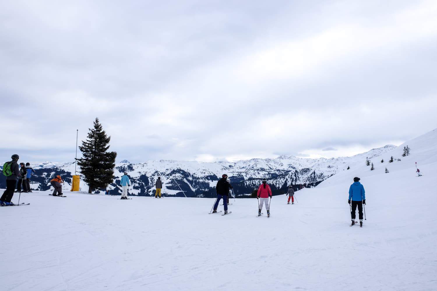 Skiing in Alpbachtal, Austria at Ski Jewel