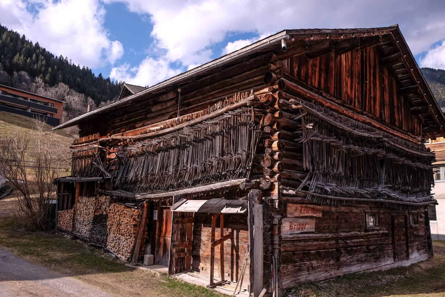 Traditional alpine architecture in Vorarlberg, Austria