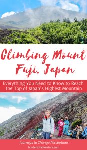 Climbing Mount Fuji pinterest pin